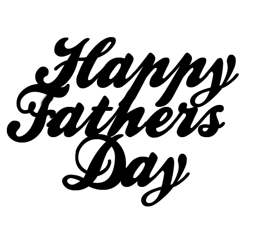 Happy Fathers day 70 x 35mm  Pack of 10